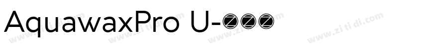AquawaxPro U字体转换